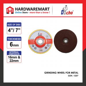 DACHO GRINDING WHEEL FOR METAL (PER PIECE)