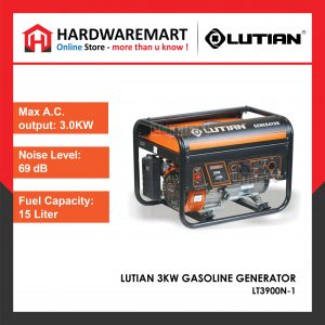 LUTIAN 3KW HEAVY DUTY GASOLINE GENERATOR (LT3900N-1) ENGINE PENJANA ENJIN