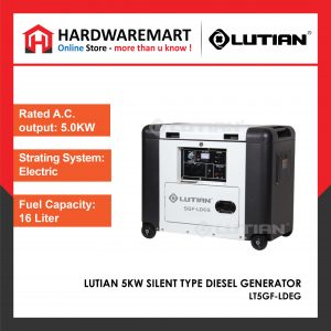 LUTIAN 5KW HEAVY DUTY SILENT TYPE DIESEL GENERATOR (5GF-LDEG) ENGINE PENJANA ENJIN