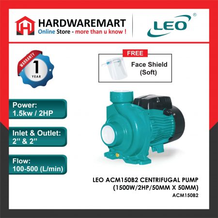 LEO ACM150B2 CENTRIFUGAL PUMP Pam Air Rumah Kolam [1 PHASE] (1500W/2HP/50MM)