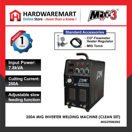 MAX-3 *250A MIG INVERTER WELDING MACHINE MIG290M3N2