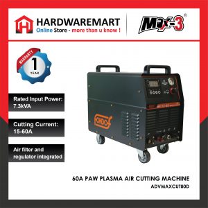 MAX-3 *60A PAW PLASMA AIR CUTTING MACHINE ADVMAXCUT80D