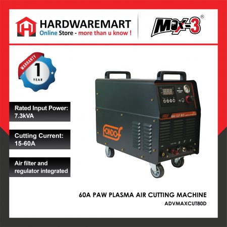 MAX-3 *60A PAW PLASMA AIR CUTTING MACHINE ADVMAXCUT80D