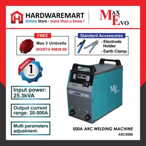 MAXEVO ARC5000 500A ARC WELDING MACHINE