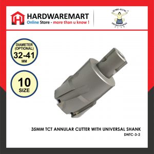 SUMO KING 35MM TCT ANNULAR CUTTER WITH UNIVERSAL SHANK(DIAMETER 32MM-41MM)