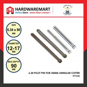 SUMO KING 6.34 PILOT PIN FOR 35MM ANNULAR CUTTER