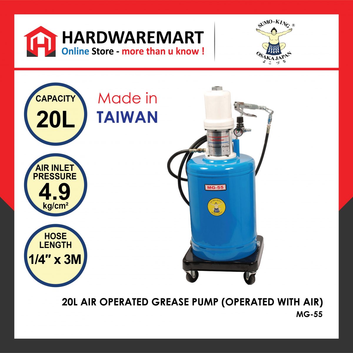 SUMO KING Air Operated Grease & Oil Pump HardwareMart Online Store