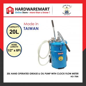 [MADE IN TAIWAN] SUMO KING 20L HAND OPERATED GREASE & OIL PUMP WITH CLOCK FLOW METER