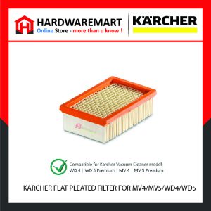 KARCHER FLAT PLEATED FILTER FOR MV4/MV5/WD4/WD5