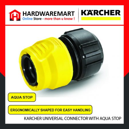 KARCHER UNIVERSAL CONNECTOR WITH AQUA STOP
