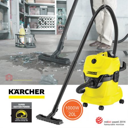 KARCHER WD4 WET & DRY MULTIPURPOSE VACUUM CLEANER (1000W/20L)