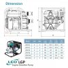 LEO LGP30-A PETROL ENGINE WATER PUMP Pam Air Enjin Kilang (6.5HP/1000LMIN/75MM)