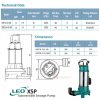 LEO XSP18-12/1.3ID SEWAGE SUBMERSIBLE PUMP Pam Air Kumbahan [1 PHASE] (1300W/300LMIN/50MM)