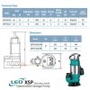 LEO XSP18-12/075L SEWAGE SUBMERSIBLE PUMP Pam Air Kumbahan [1 PHASE] (750W/300LMIN/50MM)