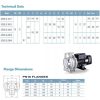 LEO XZS-50-32-200/40 STAINLESS STEEL CENTRIFUGAL PUMP Industrial Pam Air Industri [3 PHASE] (5.5HP/360LMIN)