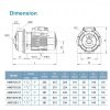 LEO AMS120/1.1 STAINLESS STEEL CENTRIFUGAL PUMP (1.5HP/160LMIN/32MM X 25MM)