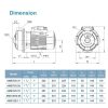 LEO AMSM70/0.75 STAINLESS STEEL CENTRIFUGAL PUMP Pam Air Rumah Kolam [1 PHASE] (1HP/80LMIN)