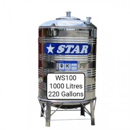 STAR WS100 STAINLESS STEEL WATER TANK (1000L/220GAL)