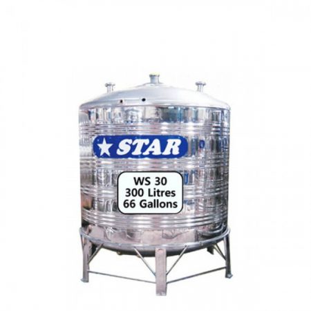 STAR WS30 STAINLESS STEEL WATER TANK (300L/66GAL)