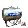STAR HS85 STAINLESS STEEL WATER TANK HORIZONTAL WITH STAND (850L/187GAL)
