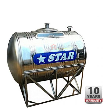 STAR HS85 STAINLESS STEEL WATER TANK HORIZONTAL WITH STAND (850L/187GAL)
