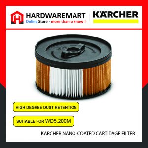 KARCHER NANO-COATED CARTRIDGE FILTER (WD5.200M VACUUM FILTER)