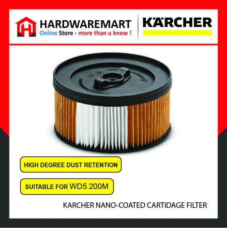 KARCHER NANO-COATED CARTRIDGE FILTER (WD5.200M VACUUM FILTER)