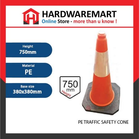 750MM PE TRAFFIC SAFETY CONE