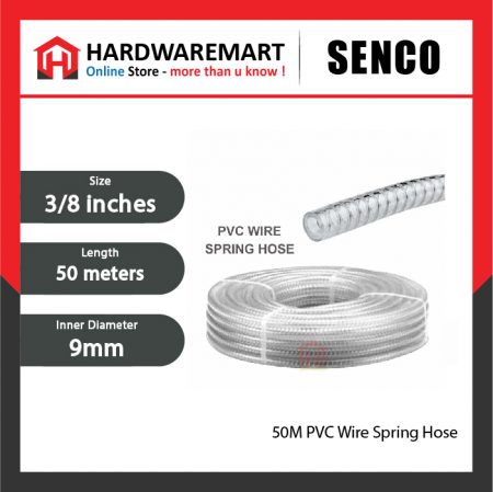 SENCO SH38 50M PVC Wire Spring Hose (9mmx15mm)