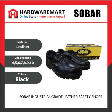 SOBAR INDUSTRIAL GRADE LEATHER SAFETY SHOES