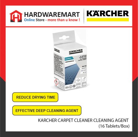 KARCHER CARPET CLEANER CLEANING AGENT (16 TABLETS/BOX)