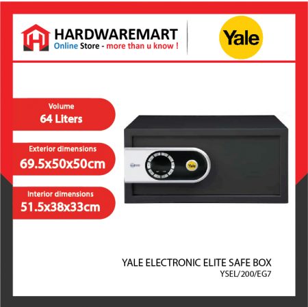 YALE YSEL/200/EG7 ELECTRONIC ELITE SAFE BOX
