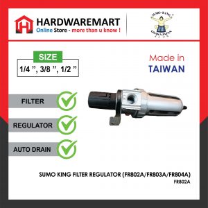 SUMO KING FILTER REGULATOR (FR802A/FR803A/FR804A)