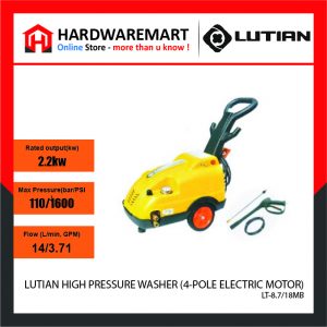 LUTIAN HIGH PRESSURE WASHER (4-POLE ELECTRIC MOTOR) (LT-8.7/18MB)