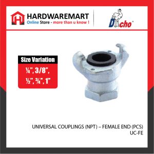UNIVERSAL COUPLINGS (NPT) - FEMALE END (PCS)