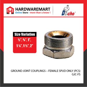 GROUND JOINT COUPLINGS - FEMALE SPUD ONLY (PCS)