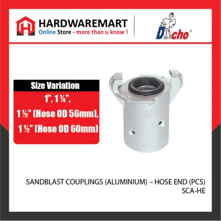 SANDBLAST COUPLINGS (ALUMINIUM) - HOSE END (PCS)