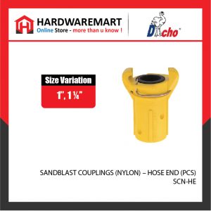 SANDBLAST COUPLINGS (NYLON) - HOSE END (PCS)