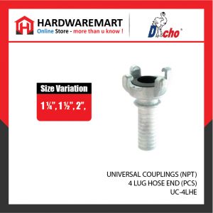 UNIVERSAL COUPLINGS (NPT) - 4 LUG HOSE END (PCS)