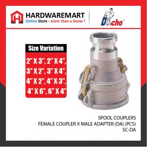 SPOOL COUPLERS - FEMALE COUPLER X MALE ADAPTER (DA) (PCS)