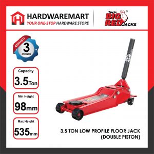 [43KG] BIGRED 3.5 TON Low Profile Heavy Duty Hybrid Lift Dual Pump Hydraulic Garage Floor Jack Repair car kereta kenderaan 千斤顶