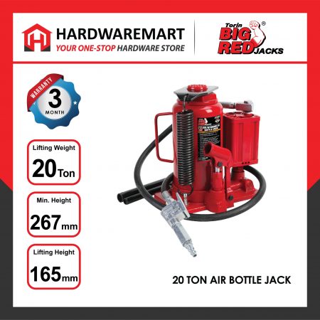 BIGRED 20 TON BIGRED Hydraulic Air Bottle Jack Lifting Stand Emergency Vehicle Tool/Jek Hidraulik udara 千斤顶