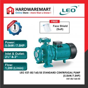 LEO XST-50/160/55 STANDARD CENTRIFUGAL PUMP Pam Air [3 PHASE] (5.5kW/7.5HP)