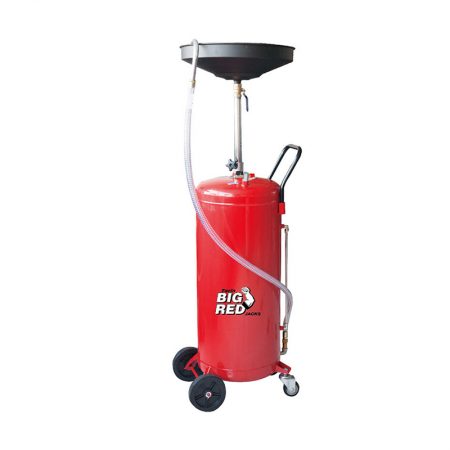 BIGRED 28 GALLON/105L Portable Oil Waste Drain Tank Air Operated Drainer Heavy Duty Oil Extractor Adjustable Height