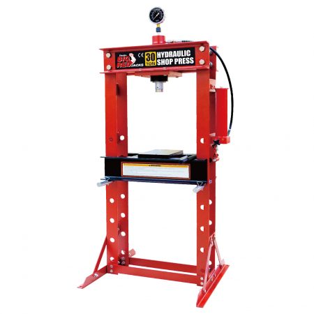 BIGRED 30 TON HYDRAULIC SHOP PRESS WITH GAUGE MANUAL PRESS MACHINE CAR BEARING DISASSEMBLY AUTO REPAIR MEMBAIKI KERETA