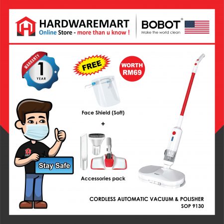 BOBOT INTEGRATED VACUUM CLEANER & POLISHER (SOP 9130)