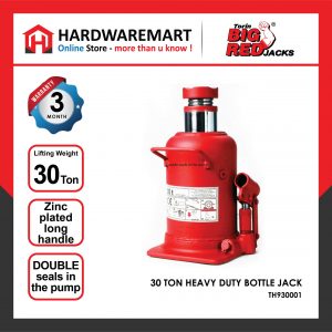 BIGRED 30 TON Heavy Duty Hydraulic Bottle Jack Lifting Stand Emergency Vehicle Tool/Jek Hidraulik Kereta 油压千斤顶