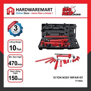 BIGRED 10 TON PORTABLE BODY REPAIR KITS Garage Automotive Tools Car Vehicle Kereta Kenderaan