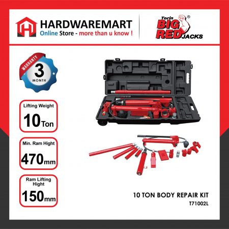 BIGRED 10 TON PORTABLE BODY REPAIR KITS Garage Automotive Tools Car Vehicle Kereta Kenderaan