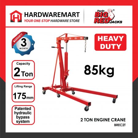 BIGRED 2 TON Hydraulic Engine Crane Garage Automotive Tools Car Vehicle Kereta Kenderaan
